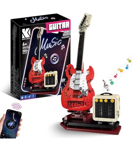Amazon.com: nanoblock - Instruments - Electric Guitar Yellow