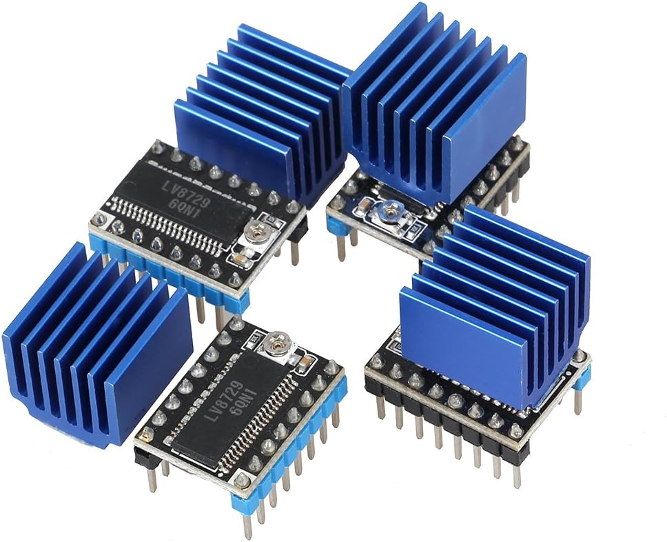 TWP 3D Printer Parts 4pcs/lot MKS LV8729 Stepper Motor Driver 4-layer PCB Ultra Quiet Driver Module Compatible with Lerdge