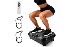 ELEFOR Vibration Plate Exercise Machine for Lymphatic Drainage Weight Loss,Whole Body Workout Vibration Fitness Platform,Mini Shake Plate,Sport Gym Fitness Equipment