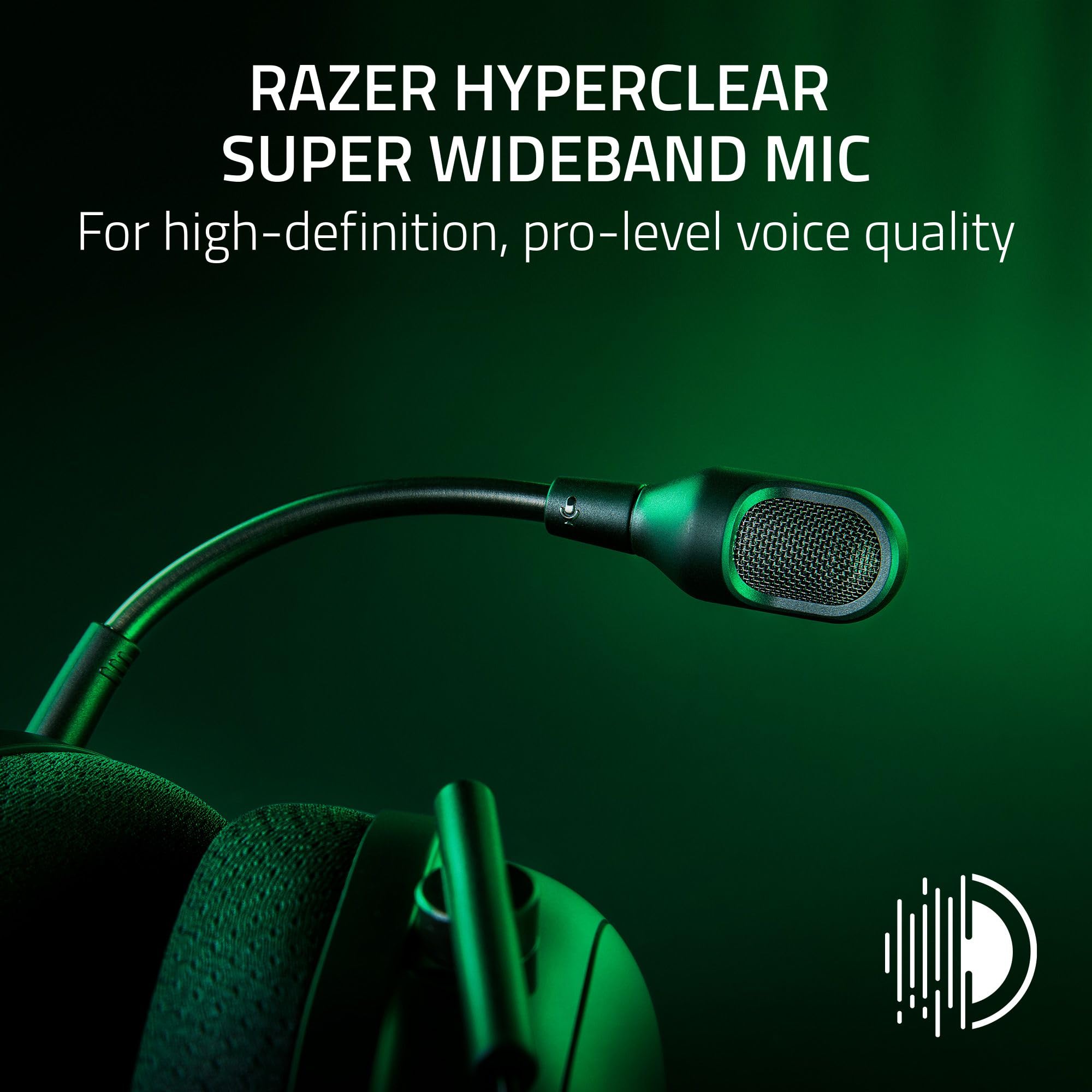 Razer BlackShark V2 Pro Wireless Xbox Gaming Headset: 50mm Drivers - Super Wideband Mic - Noise Isolating Earcups - for Xbox, PS5, Nintendo Switch 2, PC, Mac - Bluetooth, USB-C - 70hr Battery - Black