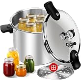 23-25qt Pressure Canner, large Pressure Cooker, 10-15PSI for Batch Canning, Compatible with All Stoves,pressure canners for canning 23 quart canning pot