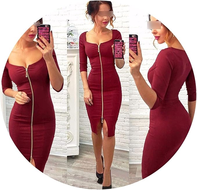 low cut club dresses