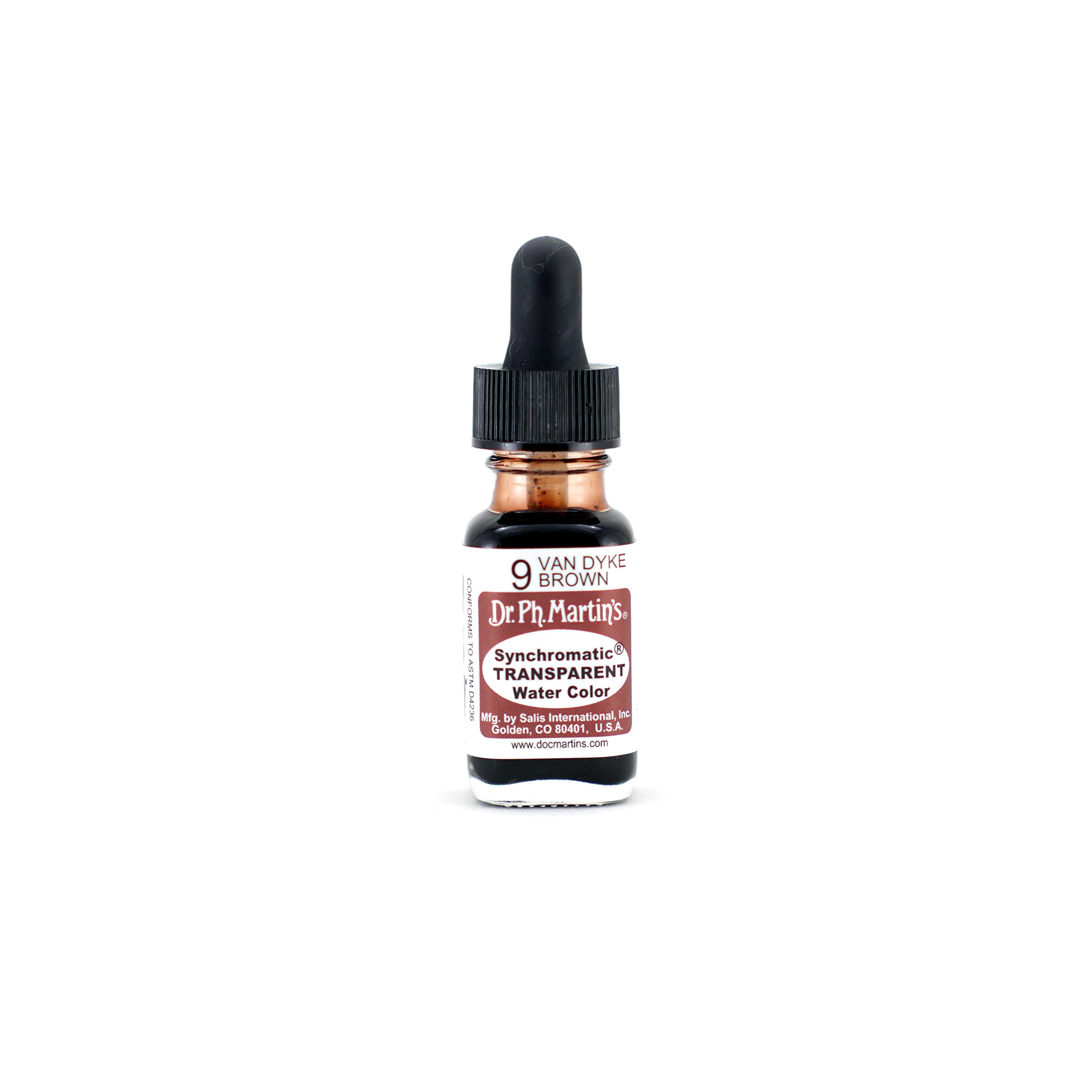 Dr. Ph. Martin's Liquid Ink, Van Dyke Brown, 0.5oz