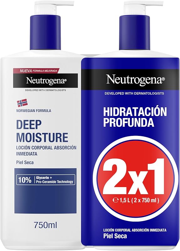 Hidratación Profunda Loción Hipoalergénica, 750 ml, 2 uds