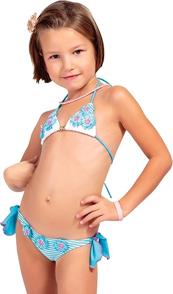 Della Della M dchen Badeanzug Bikini Set 2 Teilig Kinder Bademode 