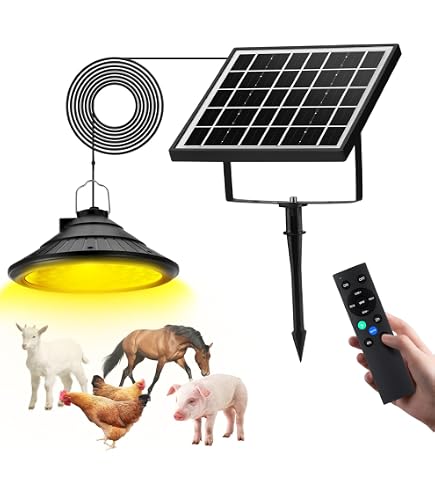 ChunHee Solar Pendant Light – IP65 Waterproof, 20 LED, Split Design, Cable Control, For Shed/Garden/Patio