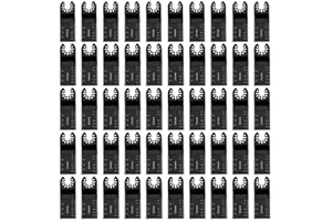 50PCS Wood Oscillating Tool Blades Universal Quick Release Oscillating Multitool Saw Blades Compatible with Fein Multimaster,
