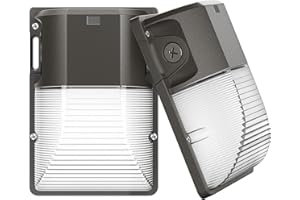 CINOTON 30W LED Wall Pack Light with Dusk to Dawn Sensor, 3600LM, 5000K Daylight [120Vac] Outdoor Wall Lights IP65 Waterproof LED Security Flood Lighting for Garage Warehouse Garden UL-Listed 2 Pack