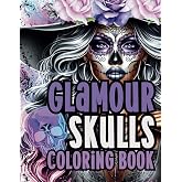 Glamour Skulls Coloring Book