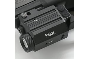 HiLight P10GL Pistol Green Laser Sight Light Combo with 500 Lumen Flashlight USB Rechargeable for Compact Pistols Like Glock 19. Class IIIA <5mW