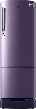 Samsung 255 L 3 Star Inverter Direct Cool Single Door Refrigerator(RR26T389YUT/HL, Pebble Blue, Base Stand with Drawer)