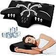 SUFOR Cervical Pillow for Neck Pain Relief, Cooling Contour Memory Foam Pillows Support Odorless Ergonomic Neck Pillow Adjustable Orthopedic Bed Pillow for Side Back Stomach Sleeper with Pillowcase