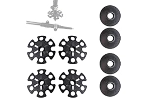 ELITE REFUGE OUTDOORS Trekking Pole & Walking Stick Carbide Tip Replacements - Universal Set: Carbide Tips for Lost or Worn Trekking Poles (Multiple Varieties)