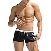 COOFANDY Mens Swim Trunks Swimwear Bathing Suit Swim Brief Square Leg Board Short S-3XL