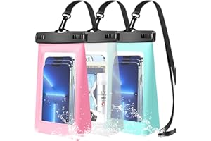 70 YEARS LOVED IPX8 Waterproof Phone Dry Bag for iPhone 14/13/12/11 & Samsung S23/S22 - Floating, Large Capacity Pouch for Boating, Swimming, Kayaking (Multicolor 3)
