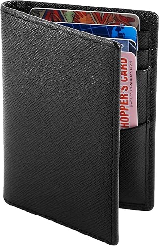 Amazon Hardwork Secret カードケース 本革 二つ折り カード入れ 本革 薄型 カード9枚収納 男女兼用 ブラック 1 Hardwork Secret クレジットカードケース