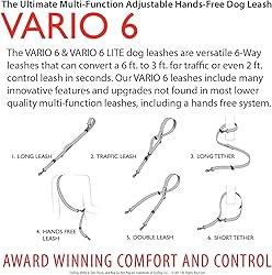 EzyDog Vario 6 Multi-Function Dog Leash with Snap