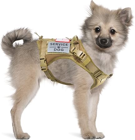 tactical service vest dog harness