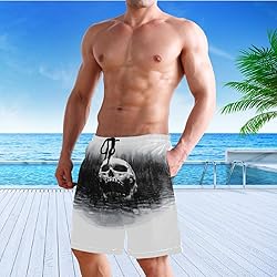 visesunny Sugar Skull in The Lake Print Summer
