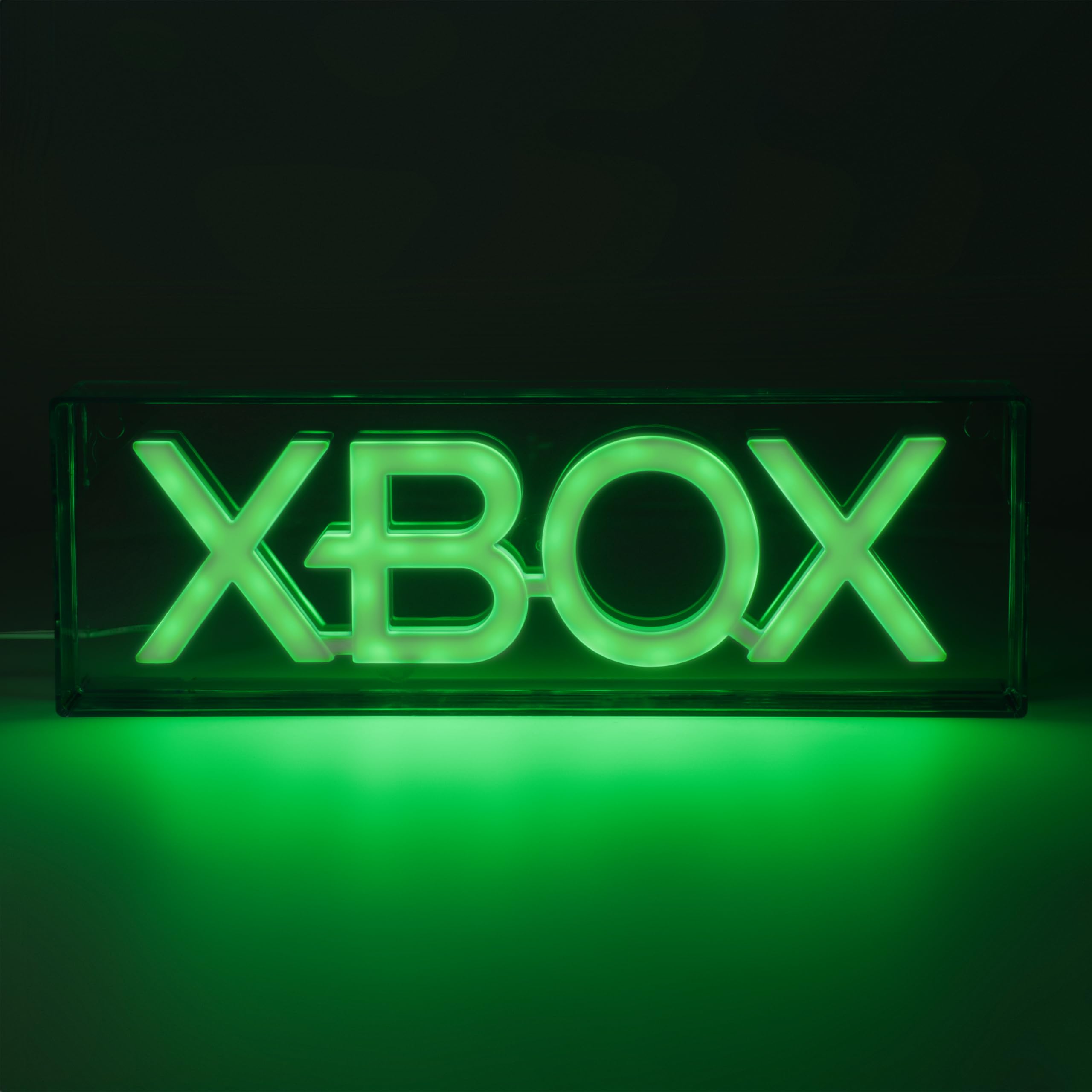 Paladone XBOX LED-Neonlicht, Freistehend oder Wandmontierbar Gaming-Schreibtischzubehör, Spielzimmer-Deko & Geschenk für Spieler, 29,7 cm breit 6