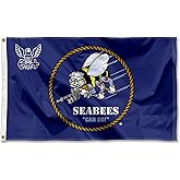US Navy Midshipmen Seabees 3x5 Grommet Flag