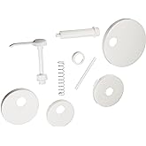 Winco Pump Kit with Standard Pump and 5 Lids,White,Medium | Dishwasher safe, BPA-free, Foodservice, Great for Dispensers, Sauces and Toppings