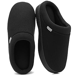 UBFEN Mens Slippers for Indoor Bedroom Memory Foam