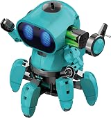 CONSTRUCT & CREATE Tobbie Self-Guiding AI Robot STEM Kit Blue 114 Pcs view 4