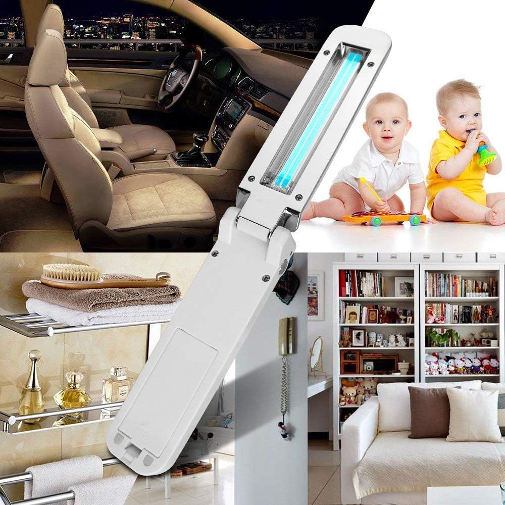 HIMFL Ultraviolet Disinfection Lamp Handheld Mini Sanitizer Travel Wand uv Flashlight Household Toilet Car Pet