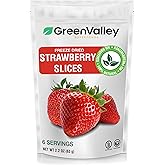 Freeze-Dried Sliced Strawberries - No Sugar Added, 100% Natural, Gluten-Free, Vegan, Non-GMO, Perfect for Snacks, Smoothies, and Baking - (2.2 Ounce)