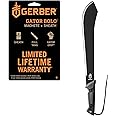 Gerber Gear Gator Bolo 22" Gardening Machete, Full Tang Knife with Plain Edge, Gator Grip and Protective Sheath
