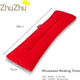 Zhu-Zhu Lavender Body Wrap Microwavable Wheat Bag Red Fleece view 6