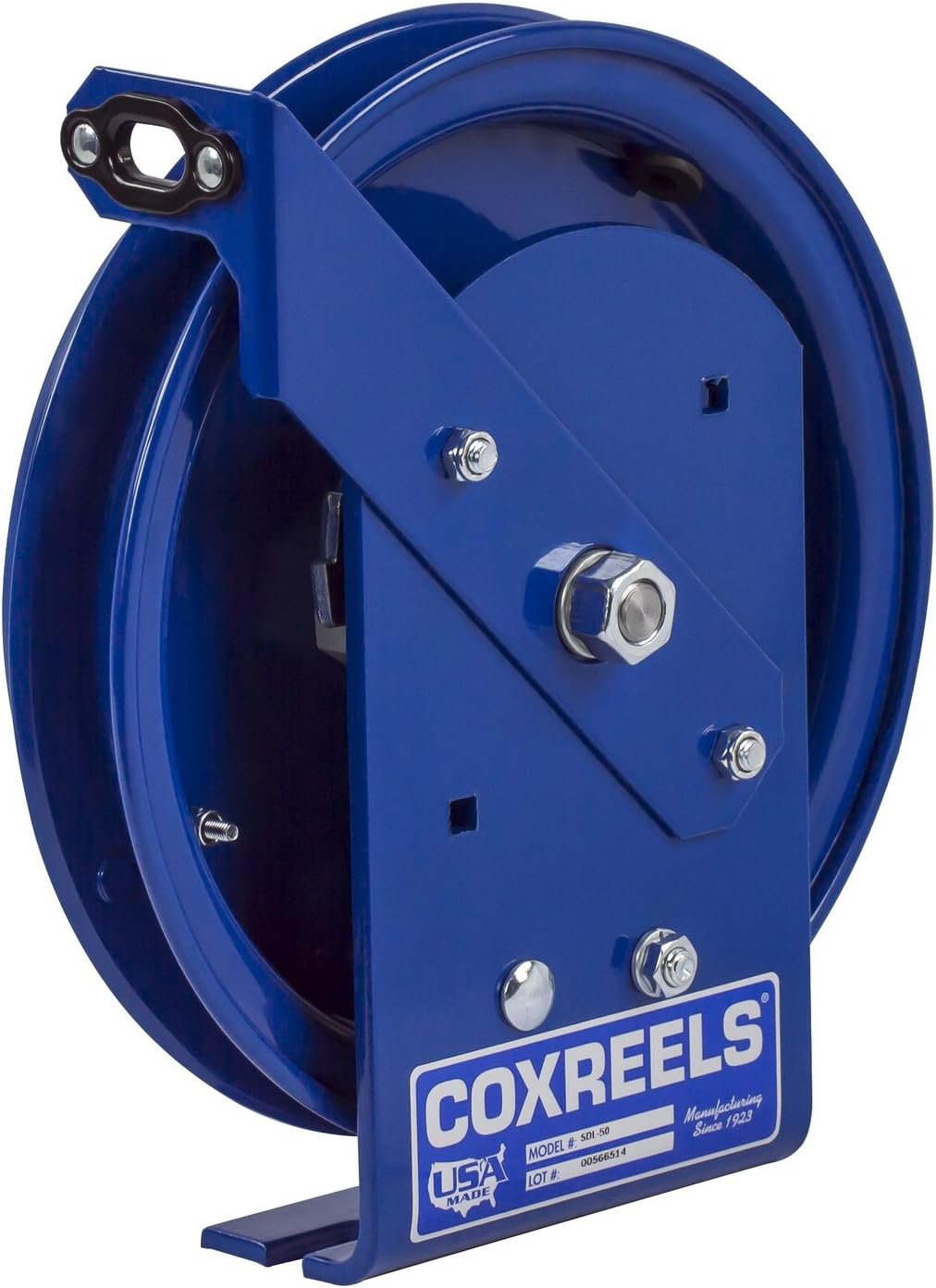Coxreels SDL-50 Spring Rewind Static Discharge Cable Reel: 50' cable capacity, less cable