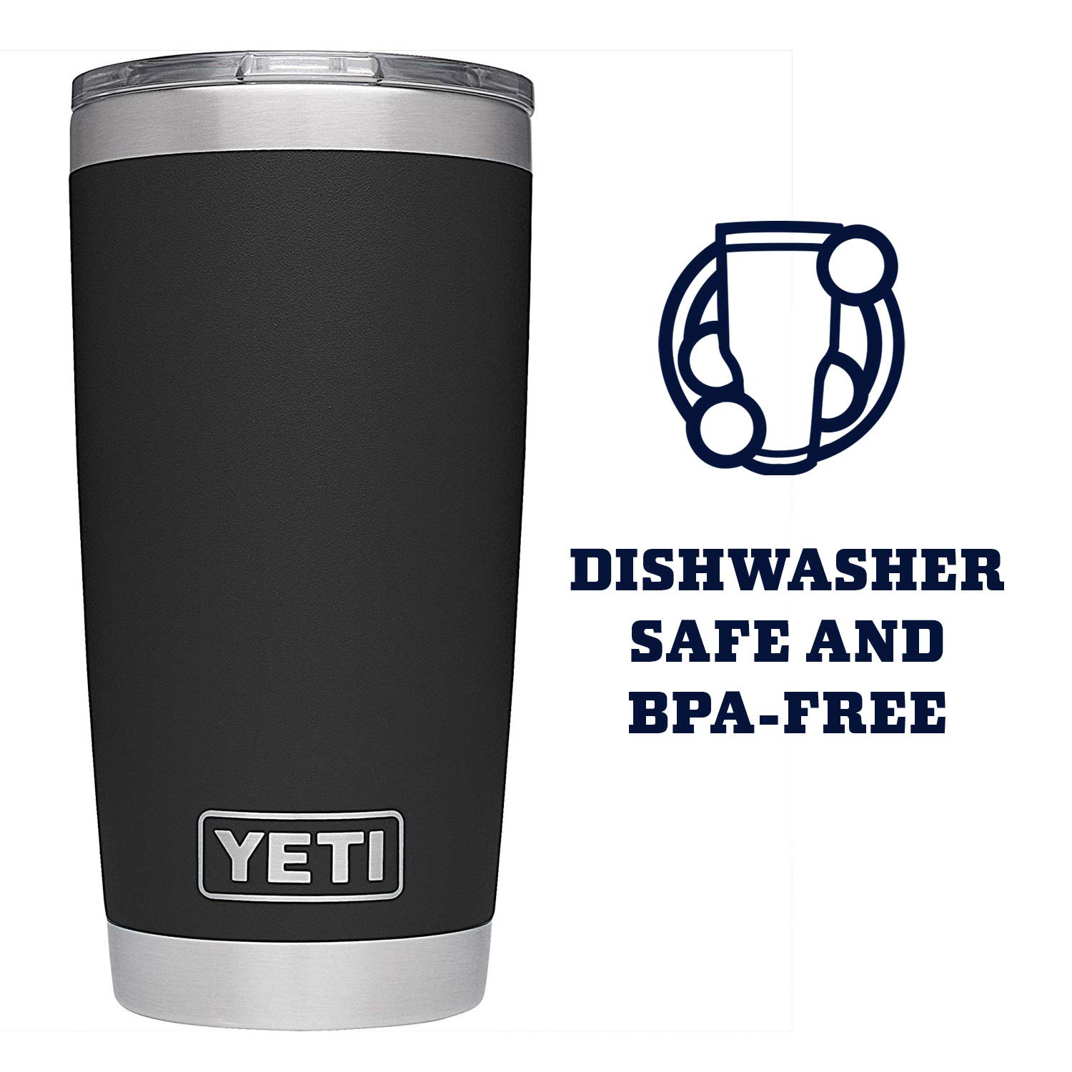 YETI Rambler 20 oz Tumbler Stainless Steel Vacuum Insulated MagSlider Lid