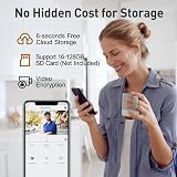XTU Wireless Video Doorbell 2K HD No Subscription Local Cloud Storage Alexa view 2