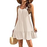Halife Swimsuit Coverup for Women 2026 Vacation Beach Cover Ups Spaghetti Straps Bathing Suit Cover Up Sundress