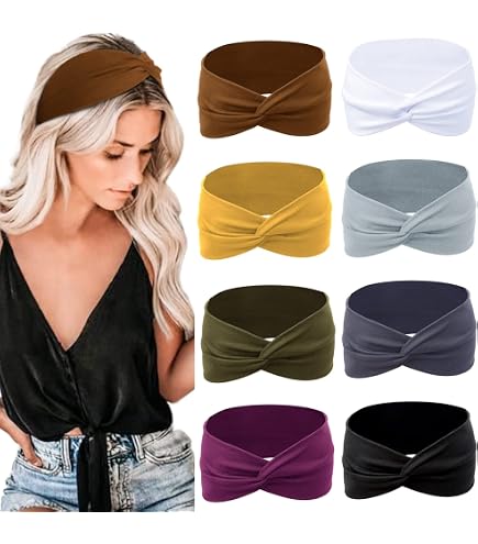 Amazon.com : Triple Knot Warmth Ribbed Knit Headband Set 