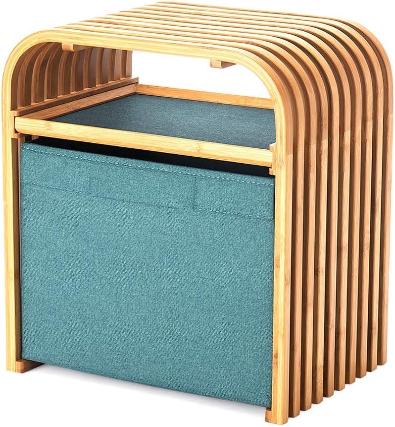 Qinmo - Cestas de ropa, sillines de almacenamiento, reposapiés cuadrado
