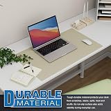 K knodel Small Office Leather Desk Mat 60x35cm Ivory Cream view 5
