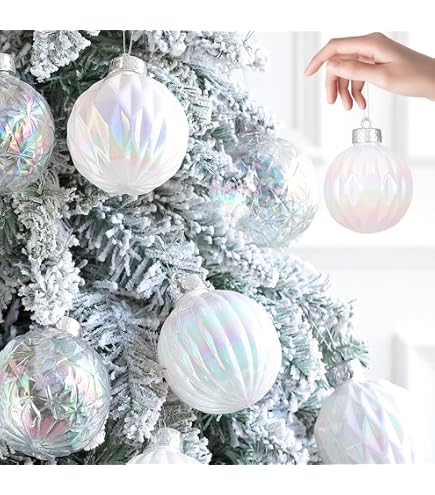 Adornos Navideños Iridiscentes Colgantes - 3 Piezas De Estrellas Y Copo De Nieve Para Fiestas