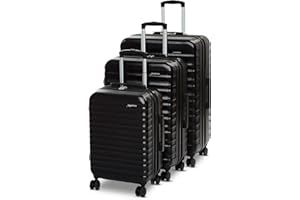 �鶹�� Basics 3-Piece Luggage Set (21", 26", 30"), Hardshell Suitcases With Wheels, Expandable For Up to 25% More Space, With