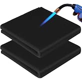 Carbon Felt Wick 2 Pack 14'' x 14'', 1/5"(5mm) Welding Blanket Fireproof | 1800&deg;F Carbon felt welding blanket fireproof for soldering, HVAC &amp; plumbing, thermal protection, easy cut, versatile use