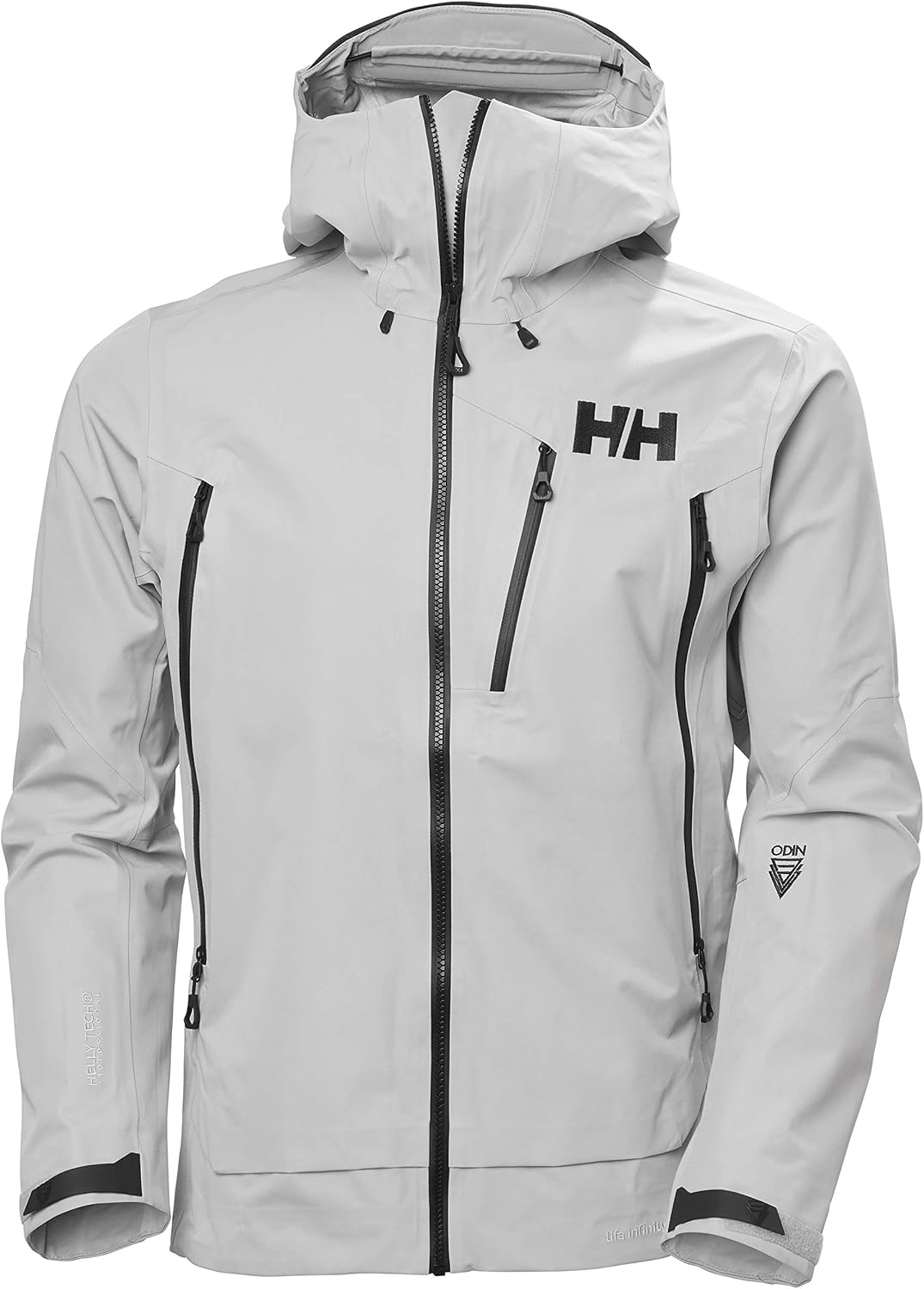 Amazon.com: Helly-Hansen Mens Odin 9 Worlds Infinity 3L Waterproof Shell Jacket, 853 Grey Fog 