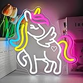FuugZze Unicorn Neon Sign Colorful Unicorn Neon Signs for Wall Decor Dimmable Unicorn Led Sign USB Unicorn Neon Lights for Bedroom Party Kids Room Christmas Birthday Unicorn Gifts
