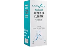 LINGITO Retainer and Denture Cleaner 90 Tablets, 3 Month Supply Cleaning Tablets Denture Cleaners Remove Bad Odors, Plaque, Stains From Night Guards, Mouth Guards, Dental Appliance (90 Pack)