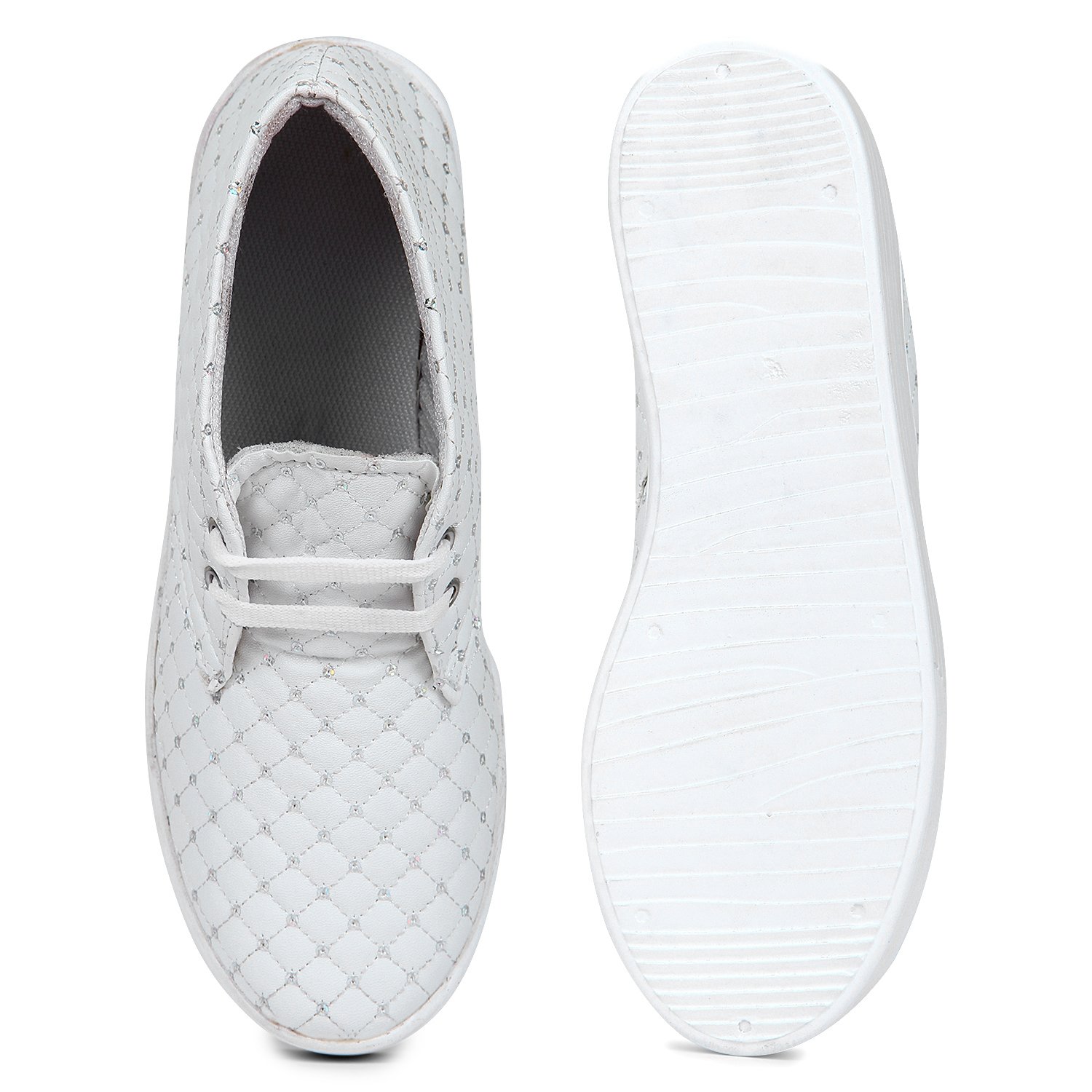 zapatoz women's pu rexine white shoes_(6637-white)