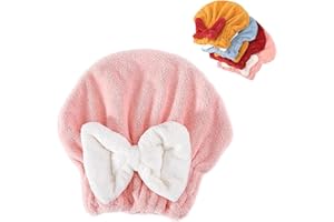 2026 New Super Absorbent Hair Towel Wrap for Wet Hair,Soft Bow Tie Wet Hair Towels Wrap for Women Accessories,Microfiber Hair