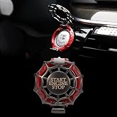 TOMALL Car Push Start Button Cover Universal for Car Motorcycle Press Engine Start Stop Button Trim Anti-Scratch Engine Ignition Ring Protective Cover Universal for Car Accessories (Red)