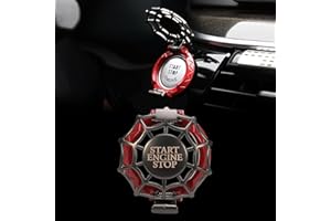 TOMALL Car Push Start Button Cover Universal for Car Motorcycle Press Engine Start Stop Button Trim Anti-Scratch Engine Ignition Ring Protective Cover Universal for Car Accessories (Red)