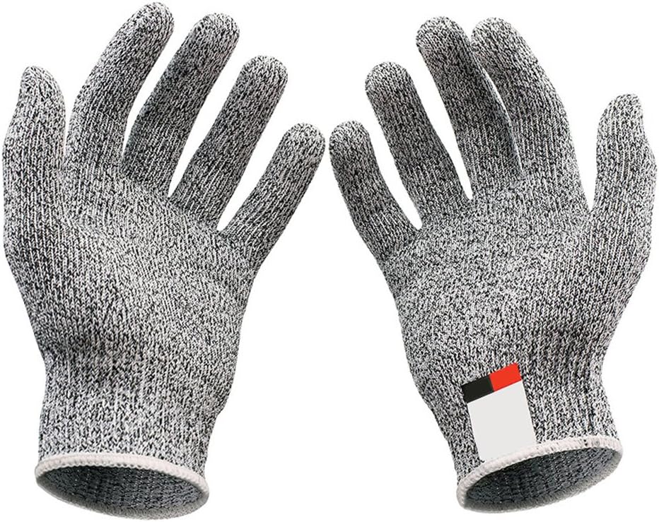 XINGRUIDA Cut Resistant Gloves, XINGRUIDA Safety Gloves Level Anti-Cutting gloves, Food Grade, Hand Protection Gloves for Kitchen Cutting, Slicing, Yard-work, Wood Carving,Motorcycling